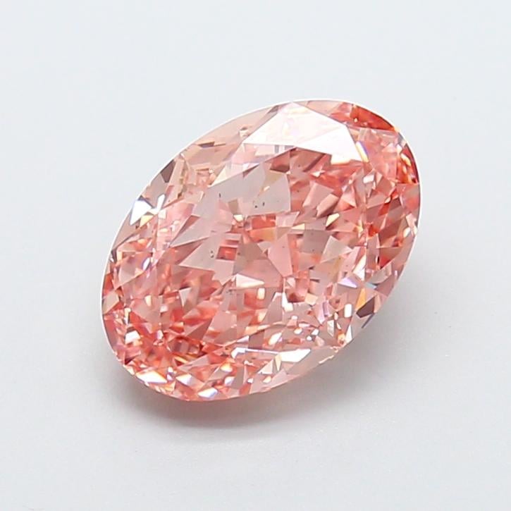 3.06 Ct. Fancy Intense Pink Oval Lab Grown Diamond