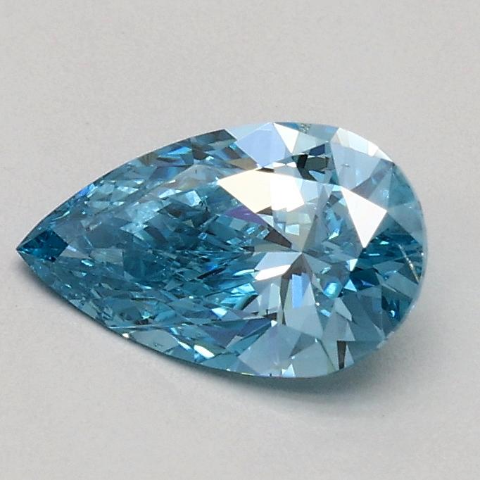 0.50 Ct. Fancy Vivid Blue Pear Lab Grown Diamond
