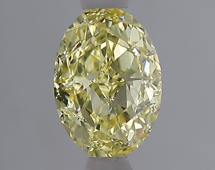 1.08 Ct. Fancy Intense  Yellow Oval Lab Grown Diamond