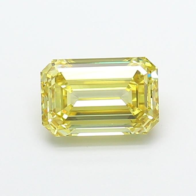 2.00 Ct. Fancy Intense Yellow Emerald Lab Grown Diamond