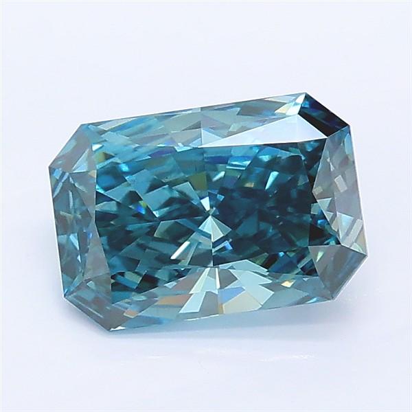 1.38 Ct. Fancy Deep Blue Radiant Lab Grown Diamond