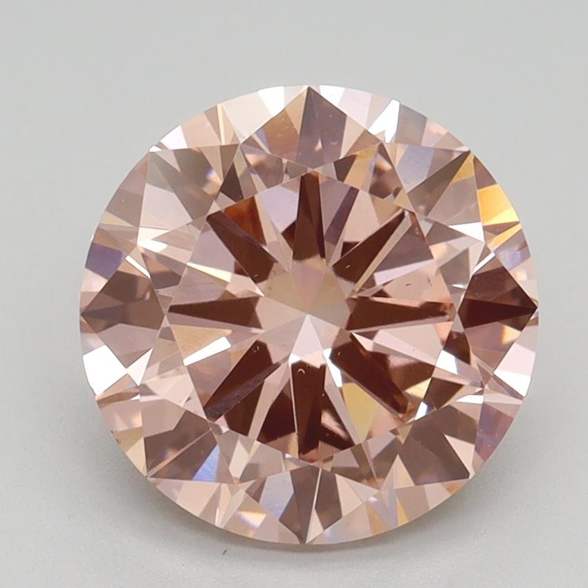 3.00 Ct. Fancy Intense Pink Round Lab Grown Diamond