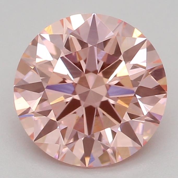 1.08 Ct. Fancy Vivid Pink Round Lab Grown Diamond