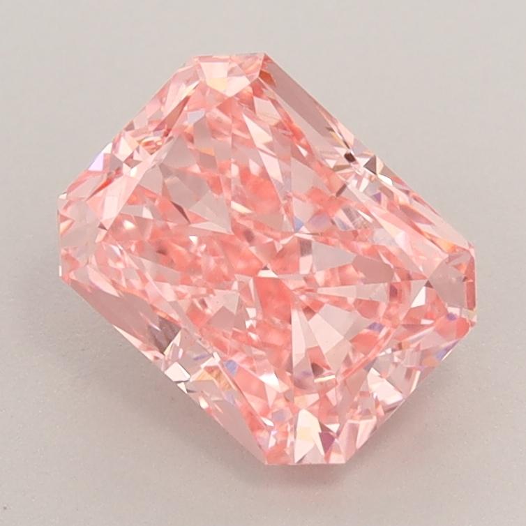 1.57 Ct. Fancy Vivid  Pink Radiant Lab Grown Diamond