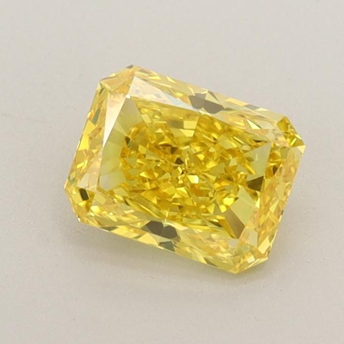 0.65 Ct. Fancy Vivid  Yellow Radiant Lab Grown Diamond