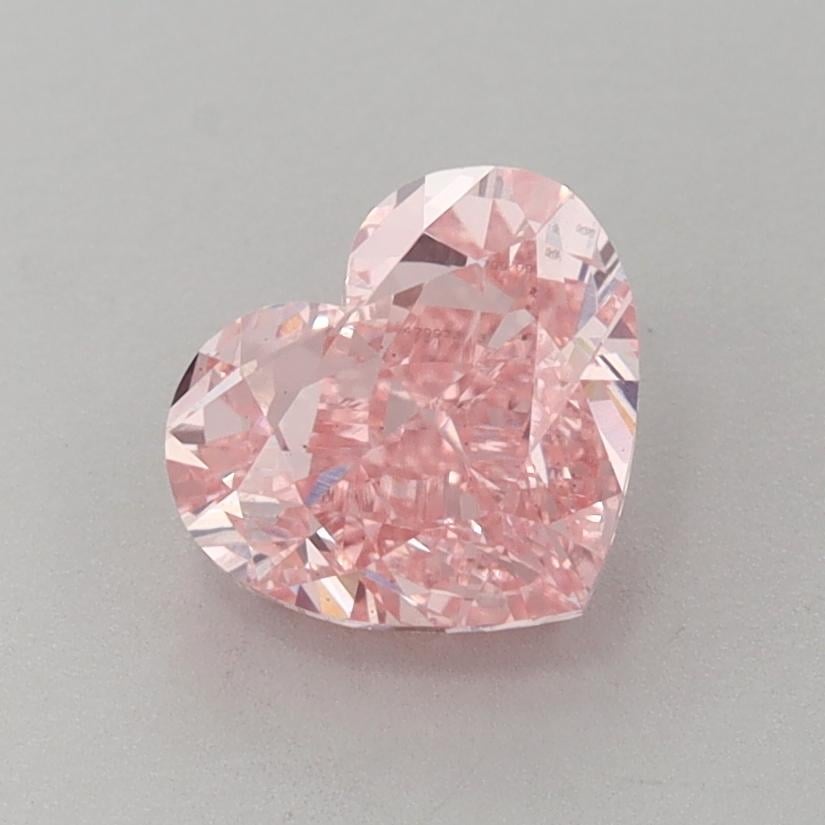 1.57 Ct. Fancy Vivid  Pink Heart Lab Grown Diamond