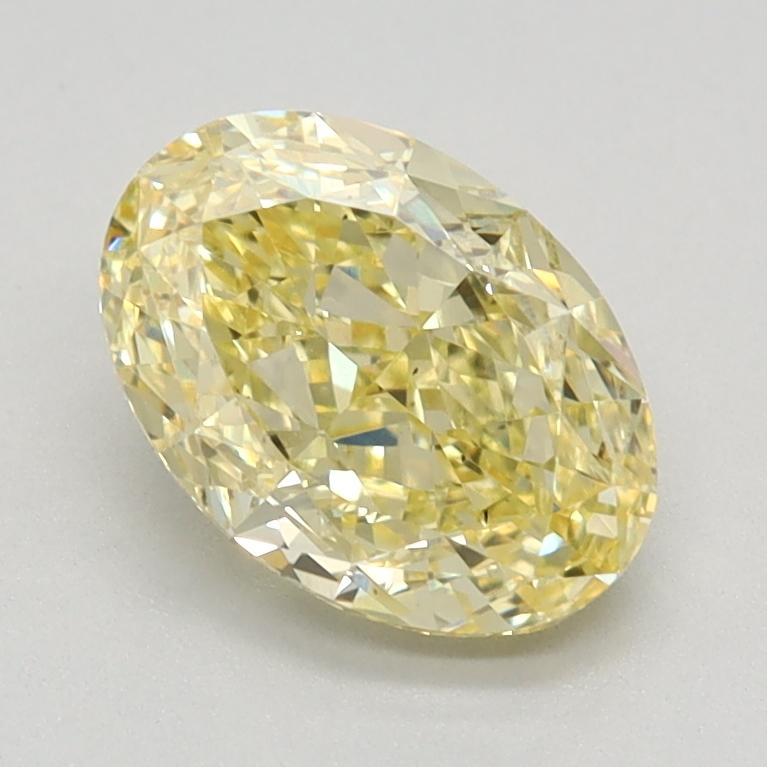 1.26 Ct. Fancy Intense Yellow Oval Lab Grown Diamond