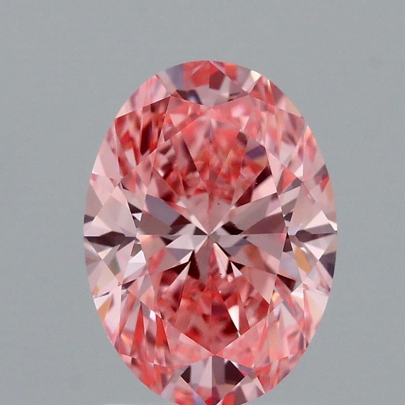 2.07 Ct. Fancy Vivid Pink Oval Lab Grown Diamond