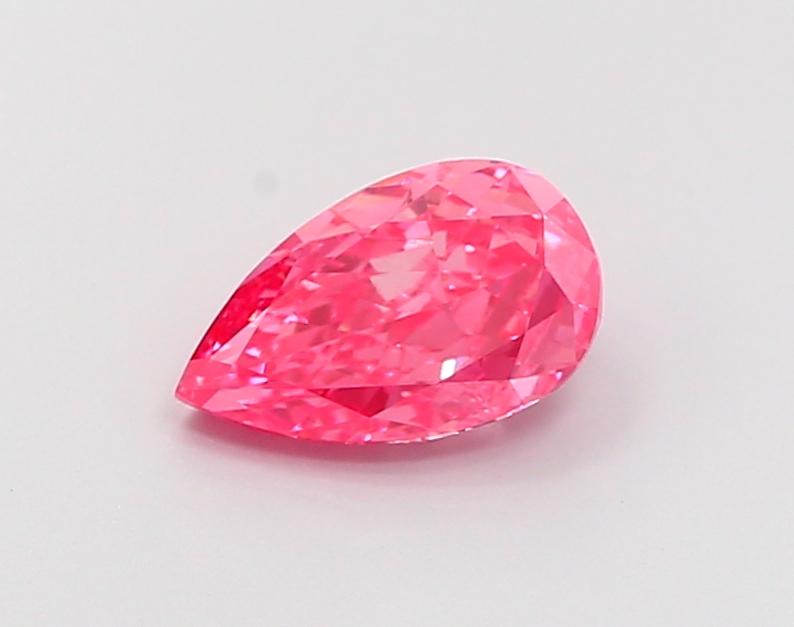 1.29 Ct. Fancy Vivid Pink Pear Lab Grown Diamond