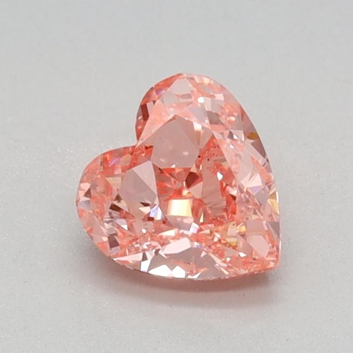 0.50 Ct. Fancy Vivid Pink Heart Lab Grown Diamond