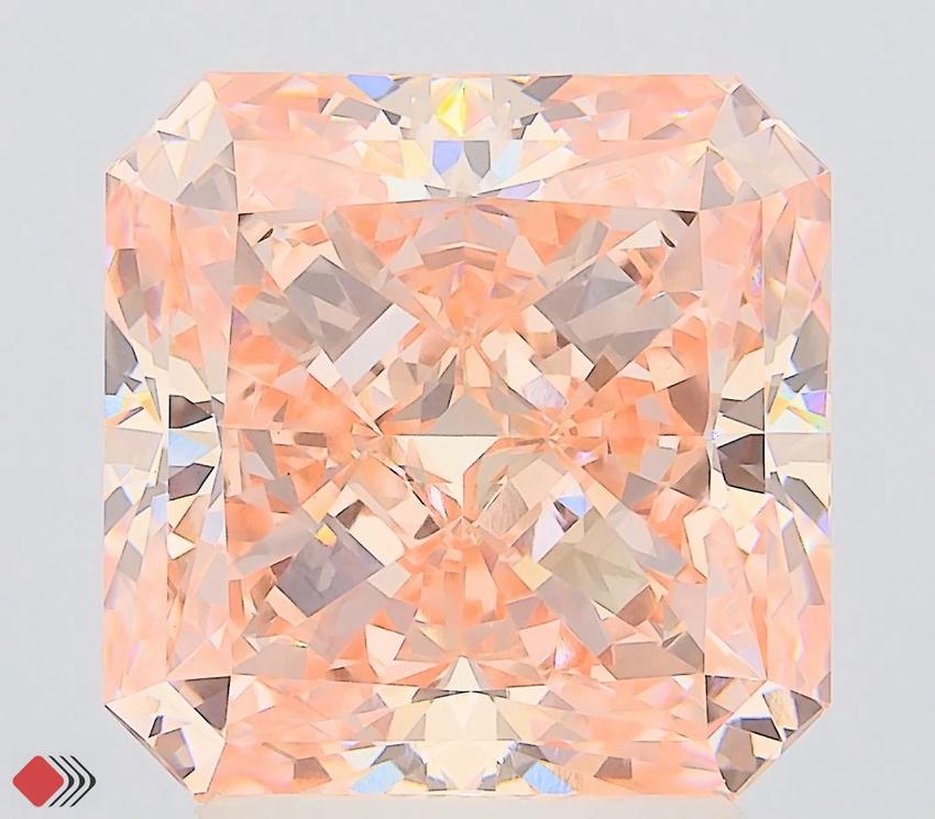 3.50 Ct. Fancy Vivid Pink Radiant Lab Grown Diamond