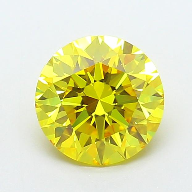 1.73 Ct. Fancy Vivid Yellow Round Lab Grown Diamond