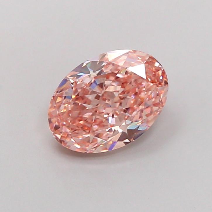2.30 Ct. Fancy Intense Pink Oval Lab Grown Diamond