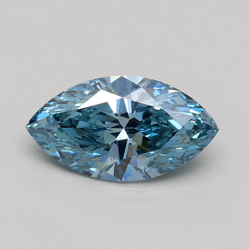 1.03 Ct. Fancy Intense Blue Marquise Lab Grown Diamond