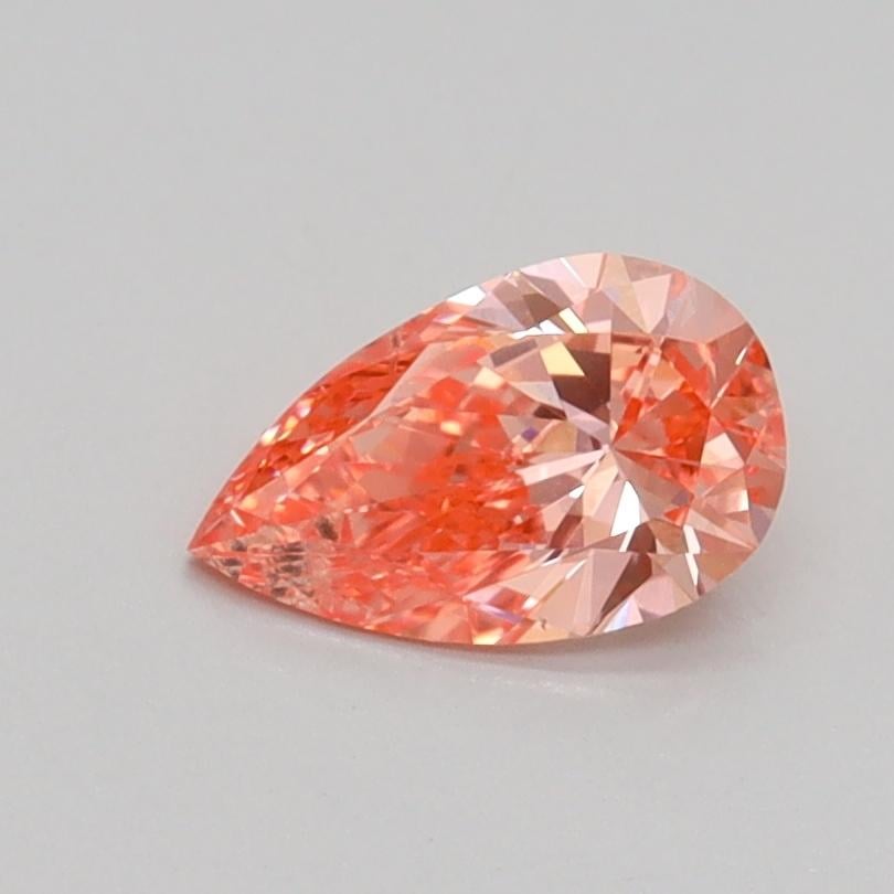 0.57 Ct. Fancy Vivid Pink Pear Lab Grown Diamond
