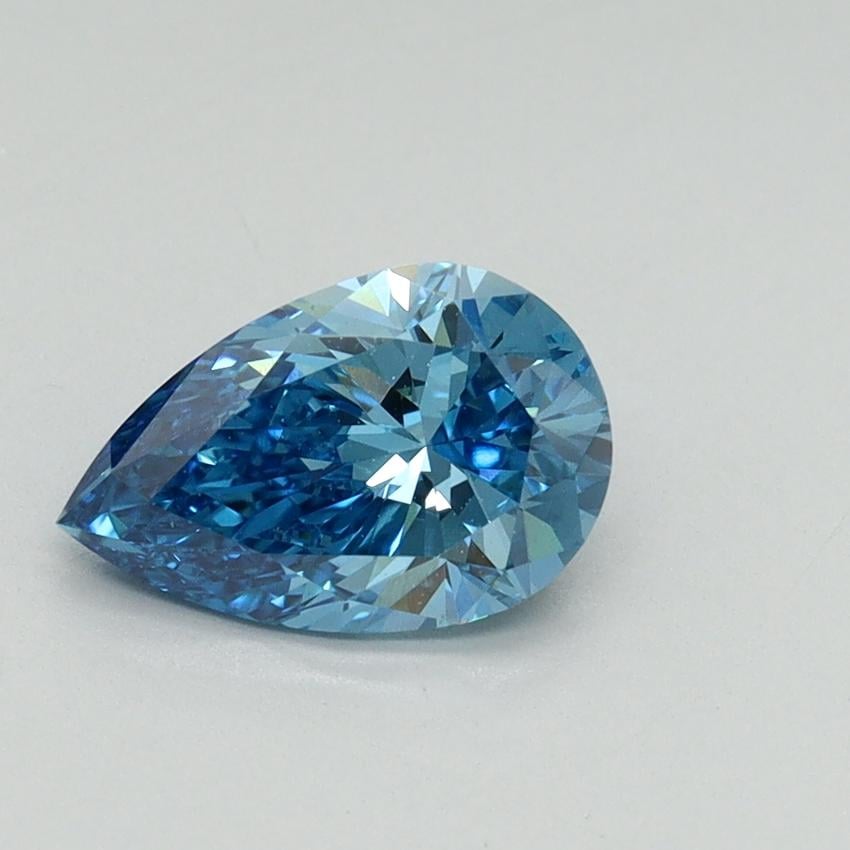 1.02 Ct. Fancy Vivid Blue Pear Lab Grown Diamond