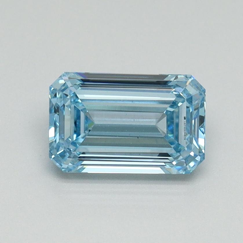 1.04 Ct. Fancy Vivid Blue Emerald Lab Grown Diamond