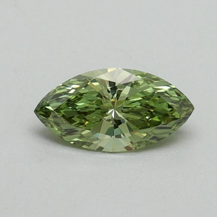 0.36 Ct. Fancy Vivid Green Marquise Lab Grown Diamond