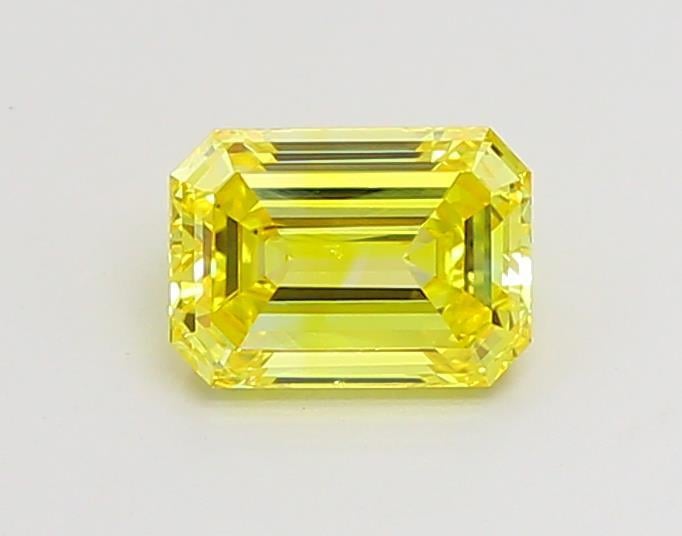 1.02 Ct. Fancy Vivid  Yellow Emerald Lab Grown Diamond