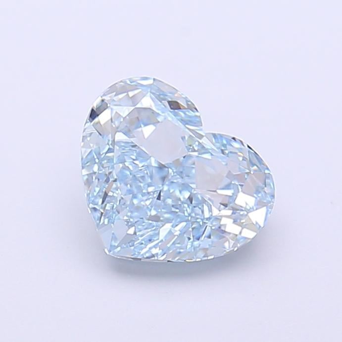 1.37 Ct. Fancy Vivid  Blue Heart Lab Grown Diamond