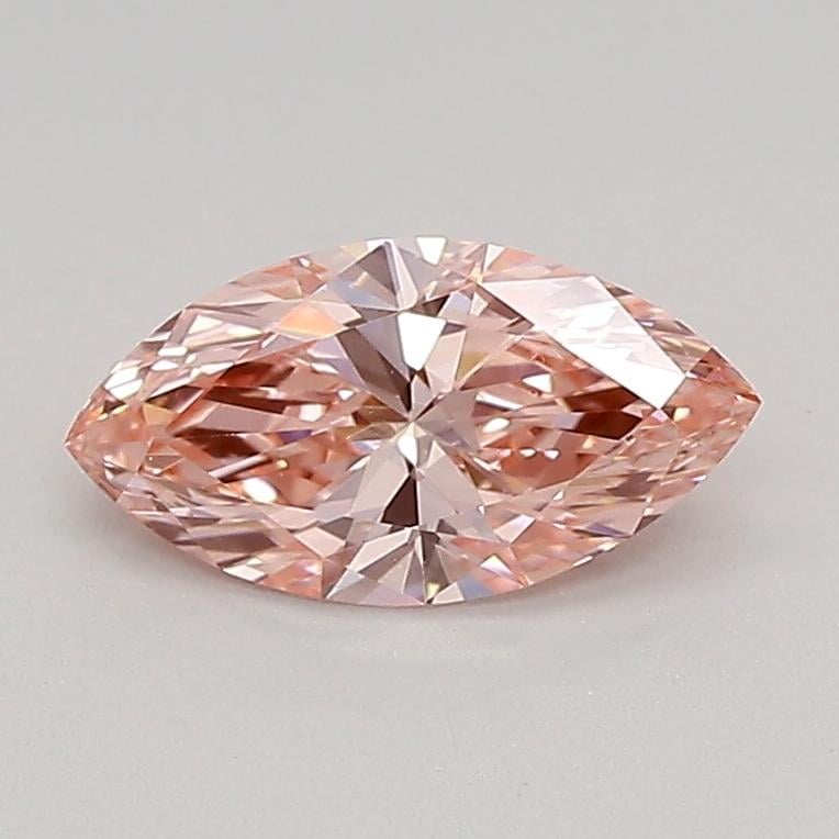0.68 Ct. Fancy Vivid Pink Marquise Lab Grown Diamond