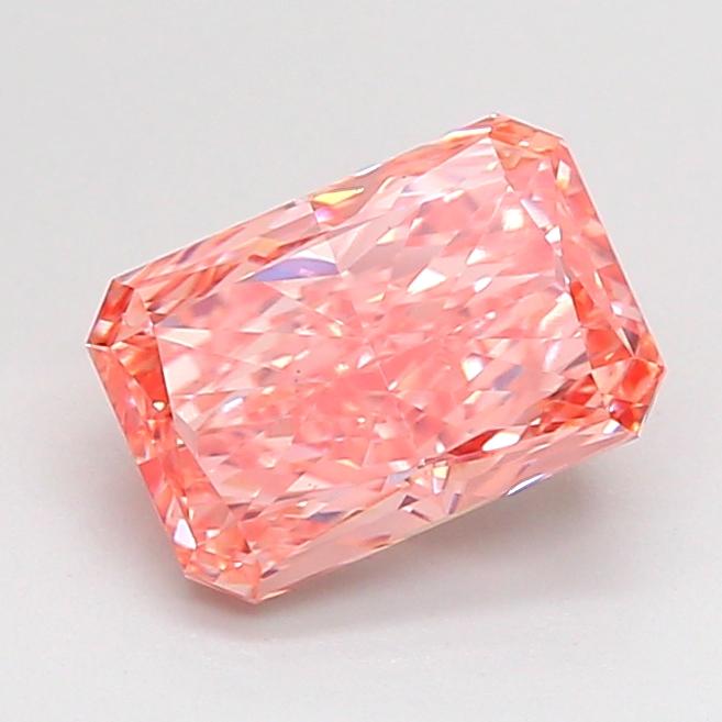 1.60 Ct. Fancy Vivid  Pink Radiant Lab Grown Diamond