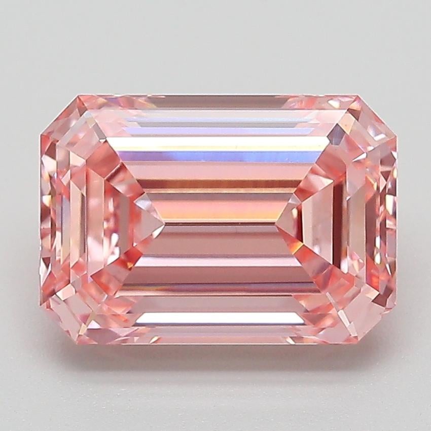 3.08 Ct. Fancy Pink Emerald Lab Grown Diamond