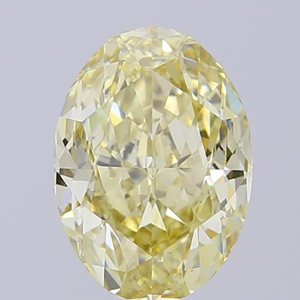 1.55 Ct. Fancy Light Yellow Oval Lab Grown Diamond