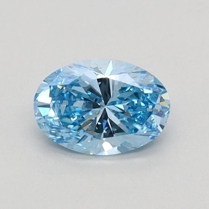 0.40 Ct. Fancy Vivid Blue Oval Lab Grown Diamond