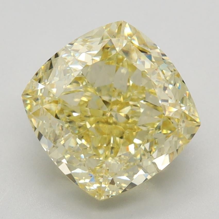 3.38 Ct. Fancy Intense Yellow Cushion Lab Grown Diamond