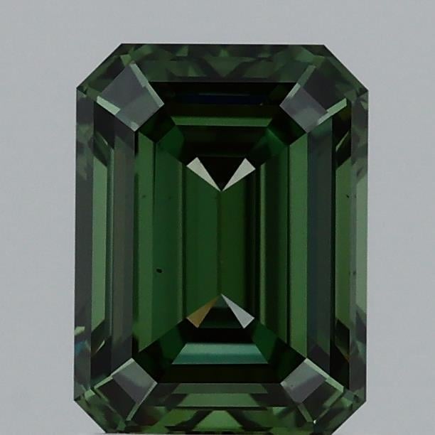 1.58 Ct. Fancy Vivid Green Emerald Lab Grown Diamond