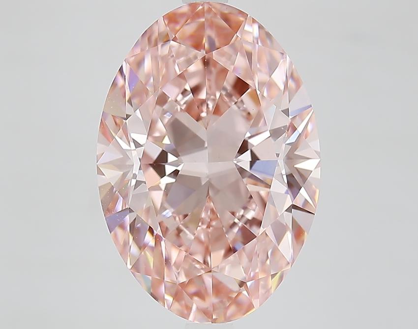5.83 Ct. Fancy Vivid Pink Oval Lab Grown Diamond