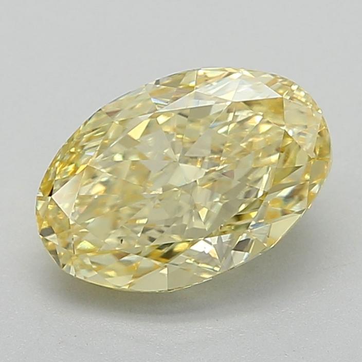 2.01 Ct. Fancy Intense  Yellow Oval Lab Grown Diamond