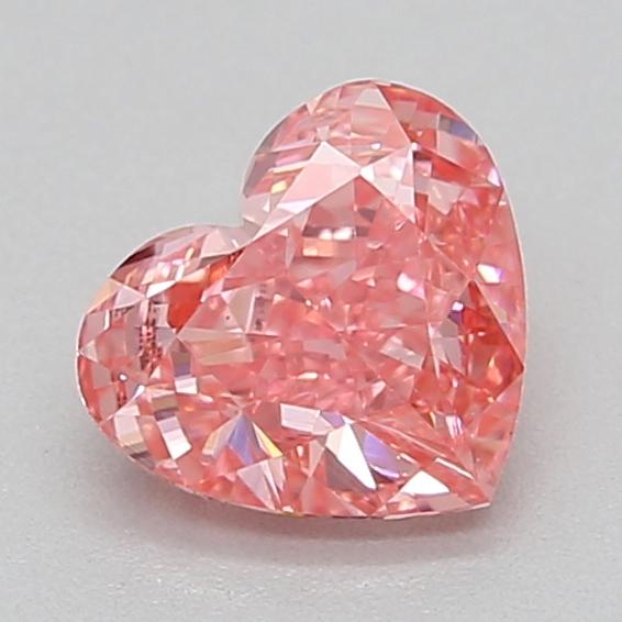 0.43 Ct. Fancy Vivid  Pink Heart Lab Grown Diamond