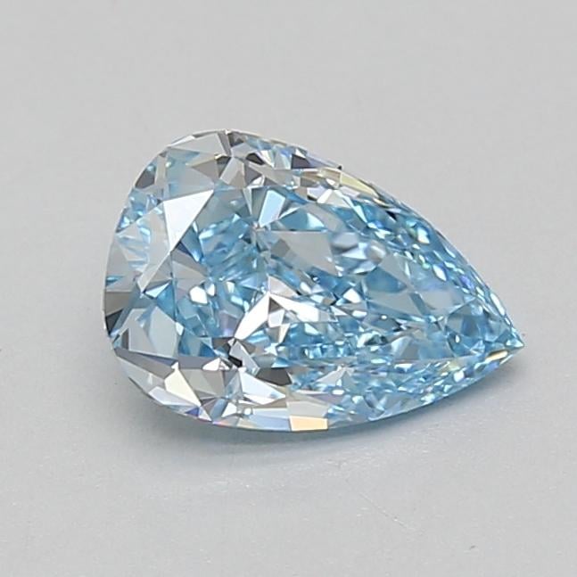1.09 Ct. Fancy Vivid Blue Pear Lab Grown Diamond
