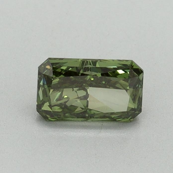 0.51 Ct. Fancy Vivid Green Radiant Lab Grown Diamond
