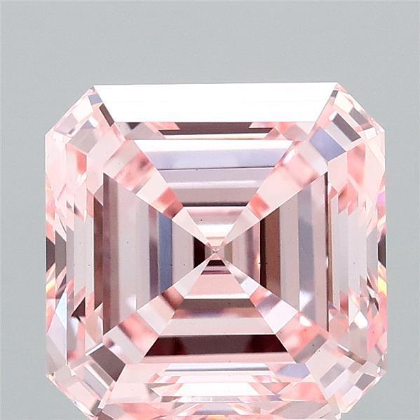 3.33 Ct. Fancy Intense Pink Asscher Lab Grown Diamond