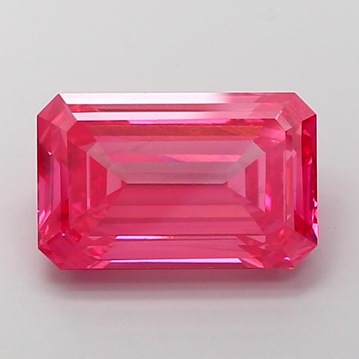7.12 Ct. Fancy Vivid Pink Emerald Lab Grown Diamond