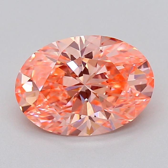 2.03 Ct. Fancy Vivid  Pink Oval Lab Grown Diamond