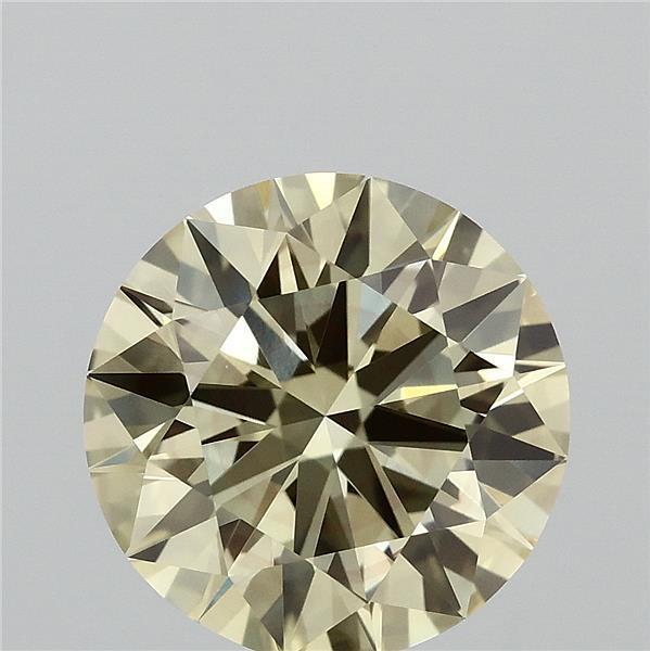 3.07 Ct. Fancy Intense Yellow Round Lab Grown Diamond