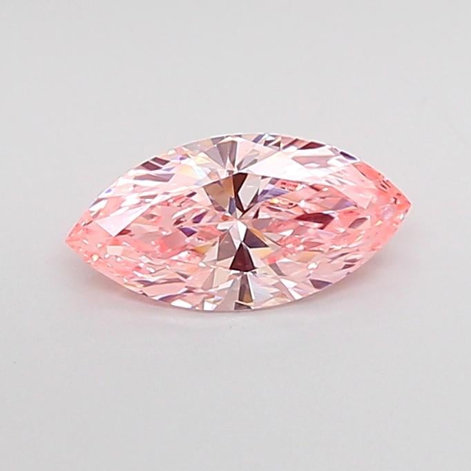 0.72 Ct. Fancy Vivid Pink Marquise Lab Grown Diamond
