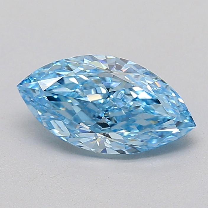 0.94 Ct. Fancy Vivid  Blue Marquise Lab Grown Diamond