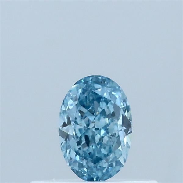 0.33 Ct. Fancy Vivid Blue Oval Lab Grown Diamond