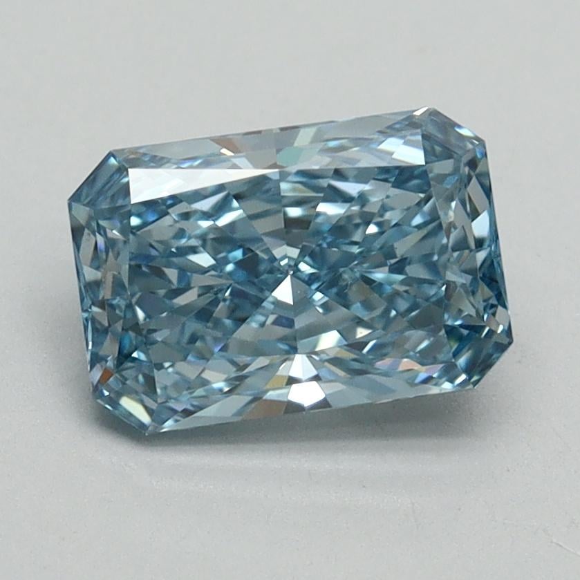 1.41 Ct. Fancy Vivid Blue Radiant Lab Grown Diamond