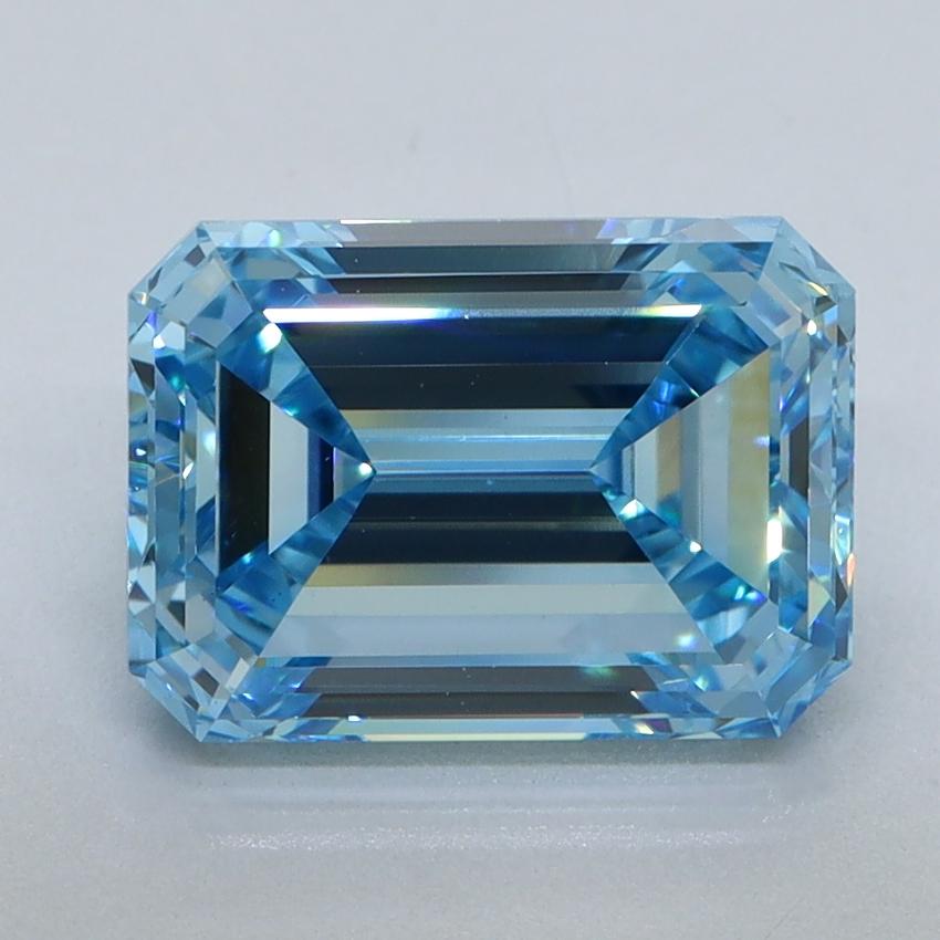 3.04 Ct. Fancy Vivid Blue Emerald Lab Grown Diamond