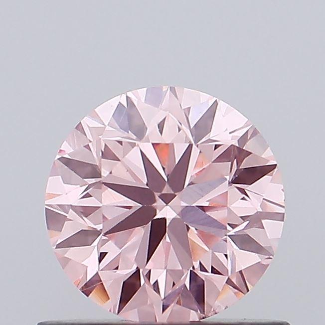 0.70 Ct. Fancy Vivid Pink Round Lab Grown Diamond