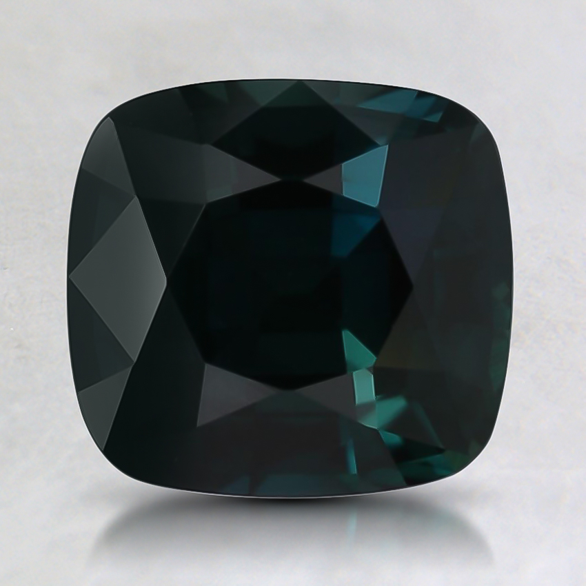 7.8x7.3mm Premium Cushion Teal Sapphire