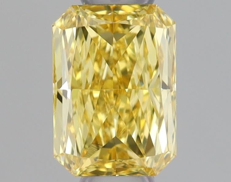 0.34 Ct. Fancy Vivid Yellow Radiant Lab Grown Diamond