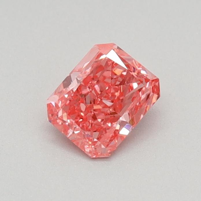 0.30 Ct. Fancy Vivid Pink Radiant Lab Grown Diamond