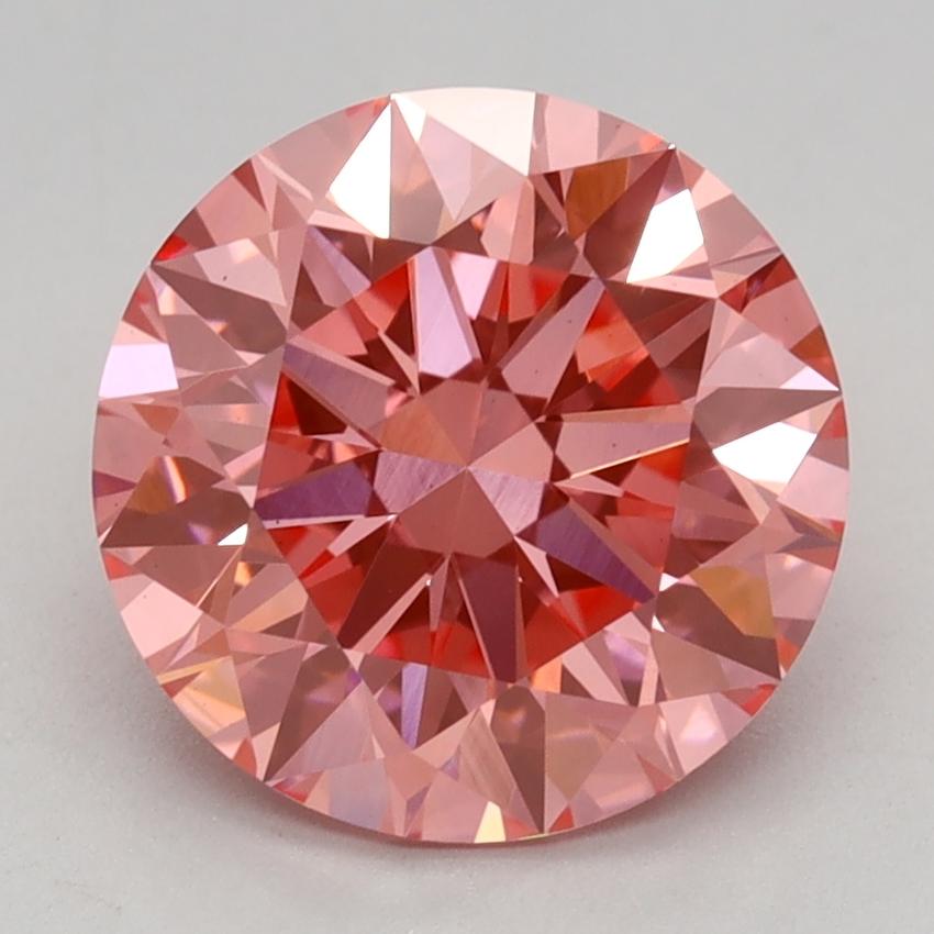 2.23 Ct. Fancy Vivid Pink Round Lab Grown Diamond